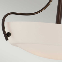 Chantilly 3 Light Semi-Flush Light - Palladian Bronze E27