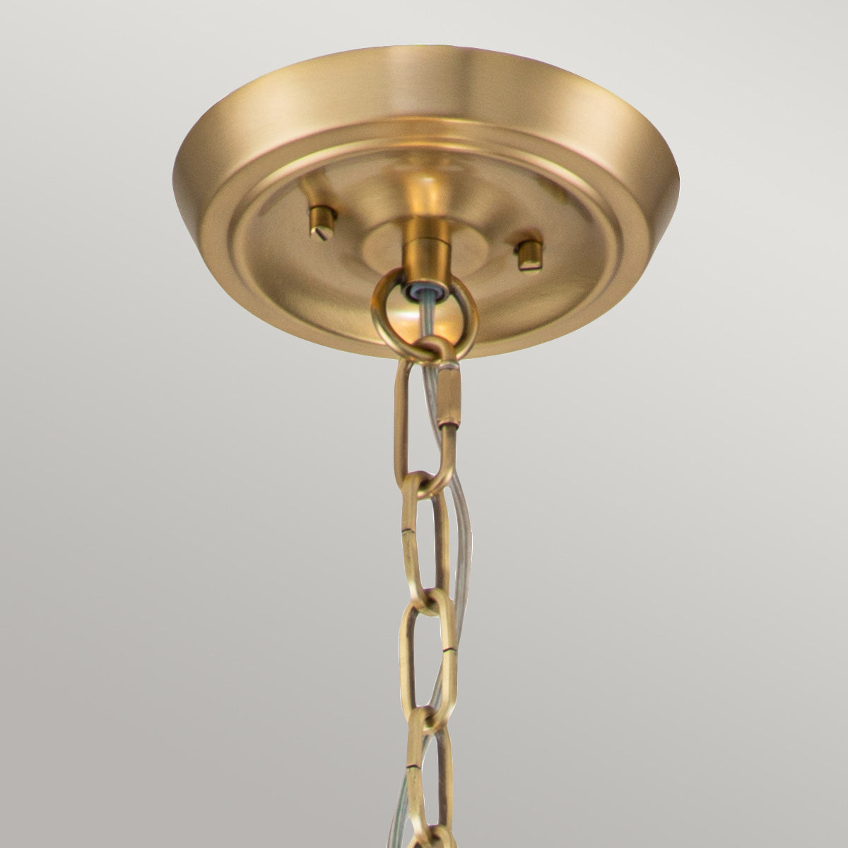 Gotham 4 Light Pendant - Imperial Silver/ Brushed Brass E27