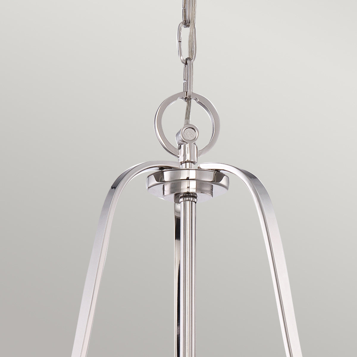 Gotham 4 Light Pendant - Imperial Silver/ Brushed Brass E27