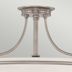 Griffin 3/4Lt Semi-Flush - In Various Finishes E27
