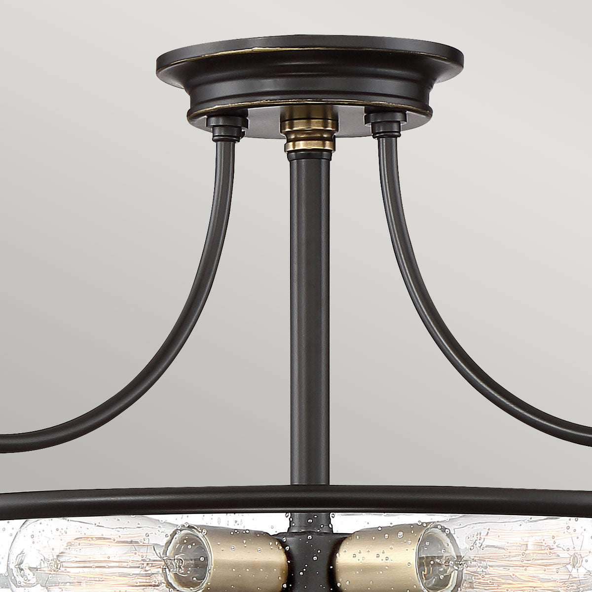 Griffin 3/4Lt Semi-Flush - In Various Finishes E27