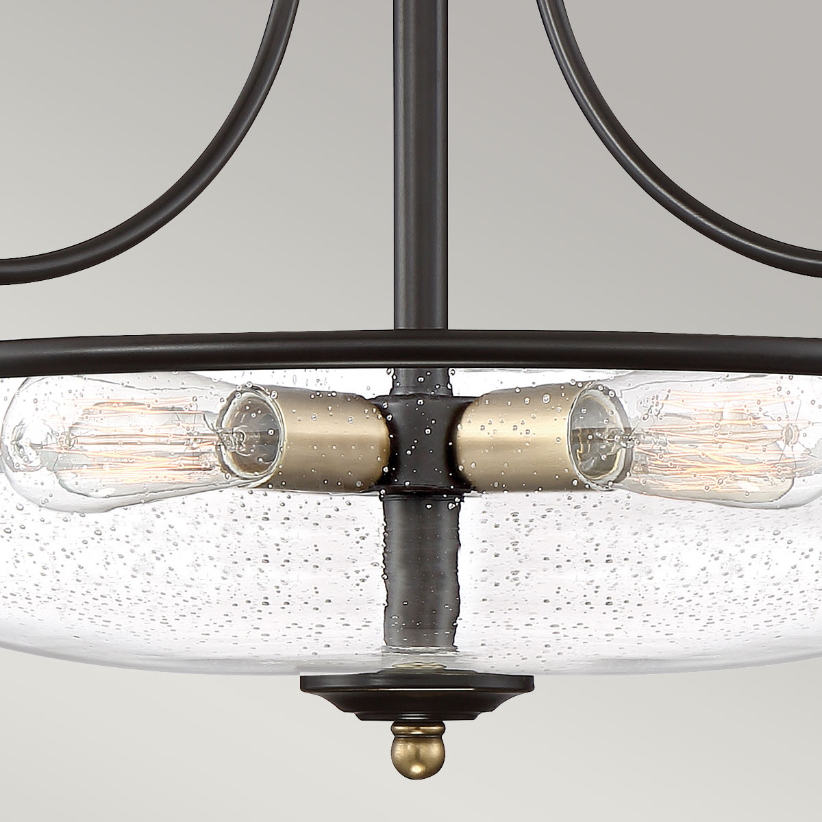 Griffin 3/4Lt Semi-Flush - In Various Finishes E27