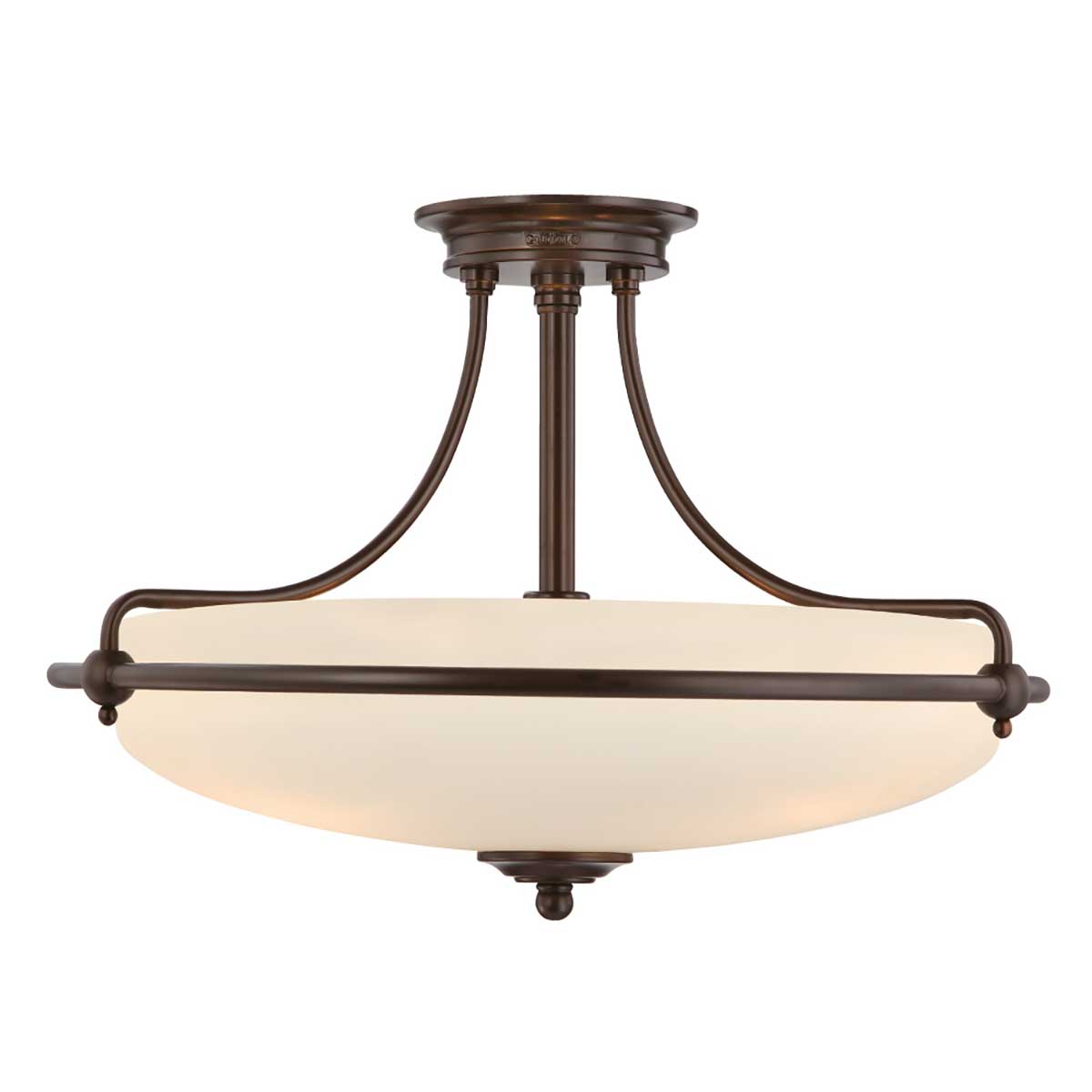 Griffin 3/4Lt Semi-Flush - In Various Finishes E27