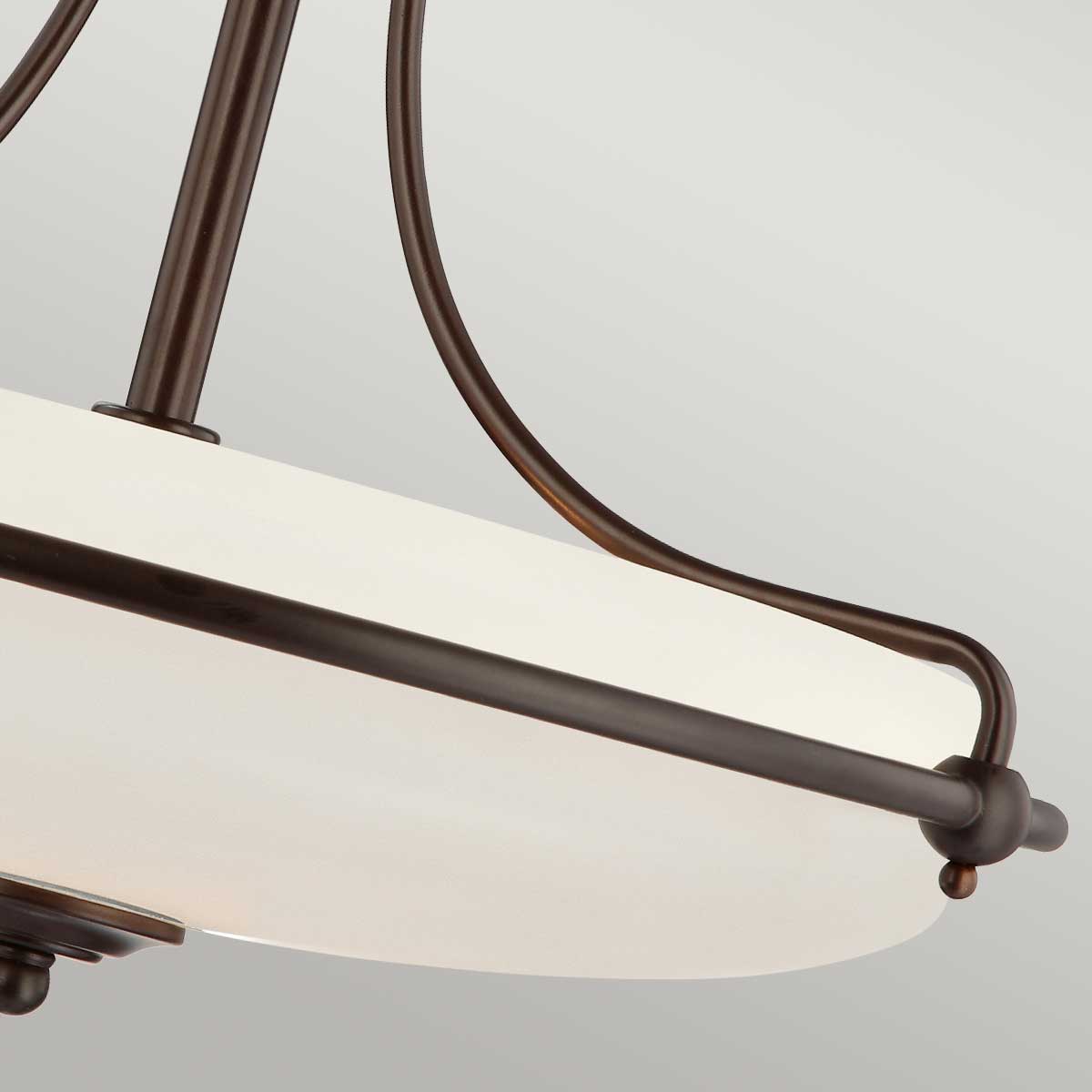 Griffin 3/4Lt Semi-Flush - In Various Finishes E27