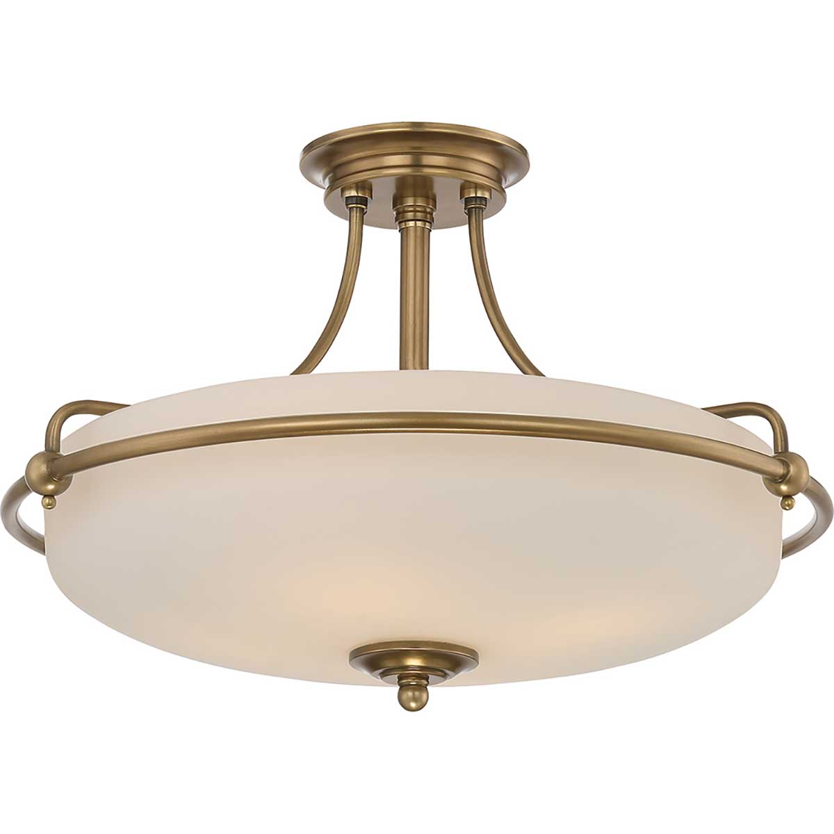 Griffin 3/4Lt Semi-Flush - In Various Finishes E27