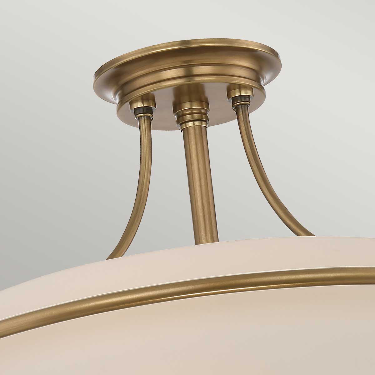 Griffin 3/4Lt Semi-Flush - In Various Finishes E27