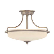 Griffin 3/4Lt Semi-Flush - In Various Finishes E27