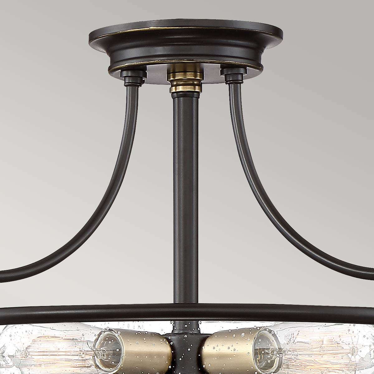 Griffin 3/4Lt Semi-Flush - In Various Finishes E27