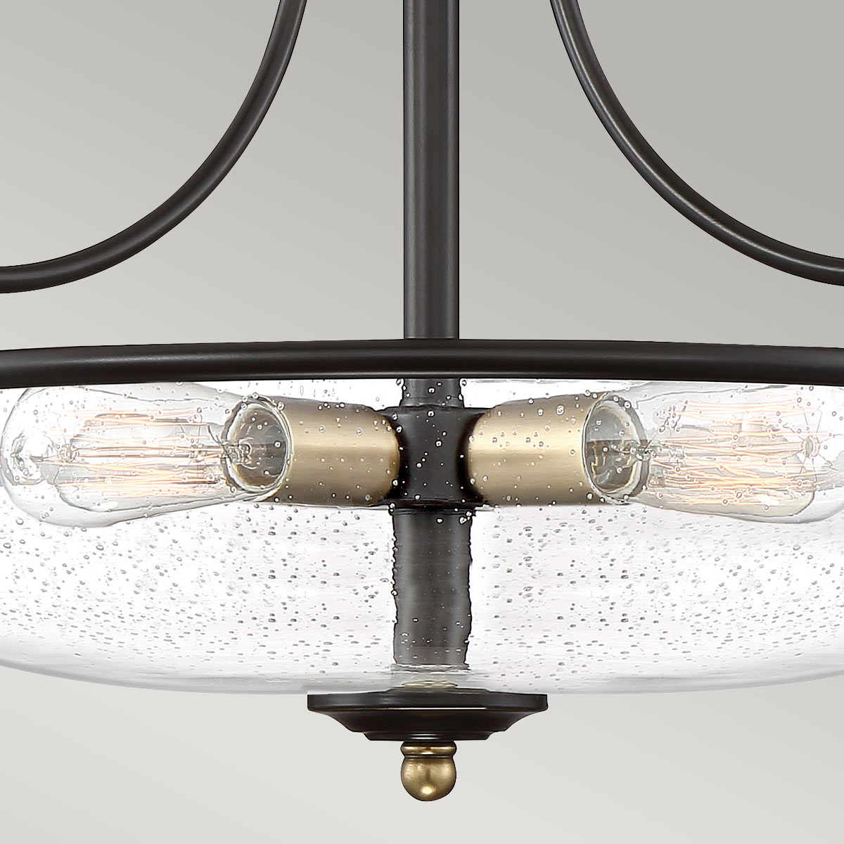 Griffin 3/4Lt Semi-Flush - In Various Finishes E27