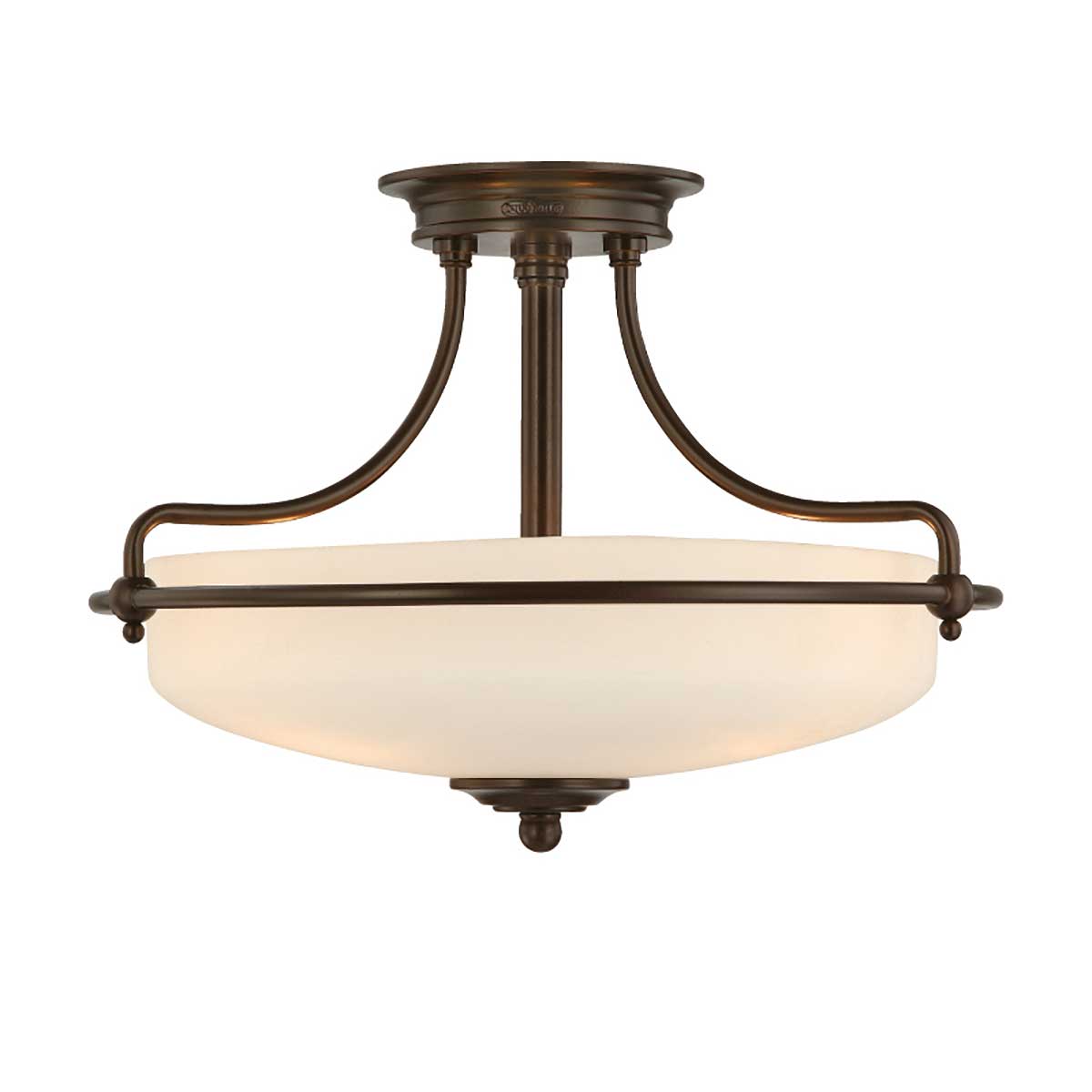 Griffin 3/4Lt Semi-Flush - In Various Finishes E27
