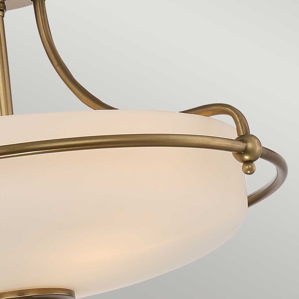 Griffin 3/4Lt Semi-Flush - In Various Finishes E27