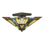 Inglenook 2 Light Semi-Flush - Valiant Bronze E27
