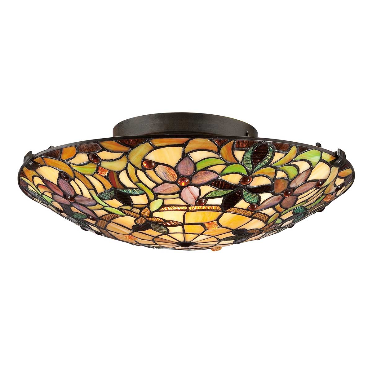 Kami 2 Light Flush - Vintage Bronze E27