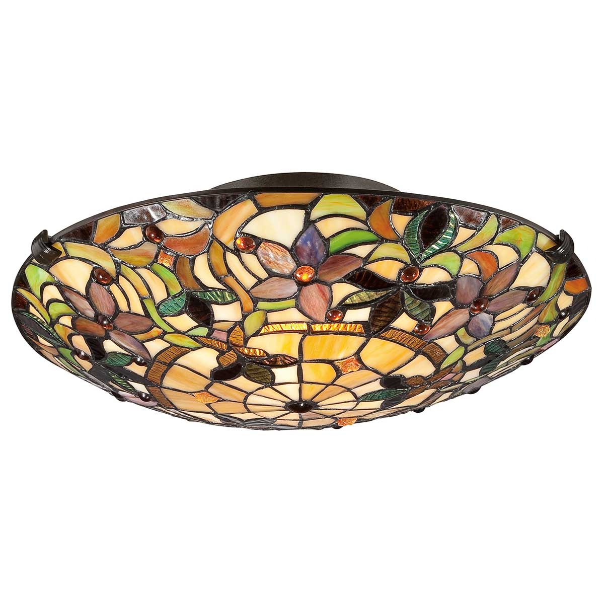 Kami 2 Light Flush - Vintage Bronze E27