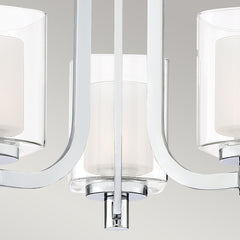 Kolt 3 Light Semi-Flush IP44 - Polished Chrome