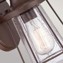Marine 1 Light  Outdoor Wall Lantern - Western Bronze E27 IP44