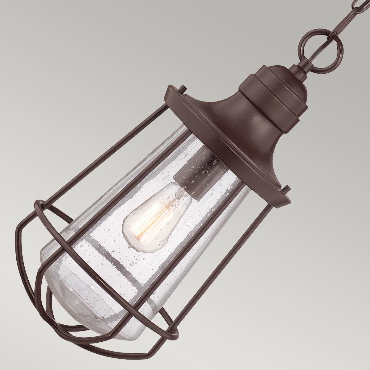 Marine 1 Light Small Chain Lantern - Western Bronze IP23 E27