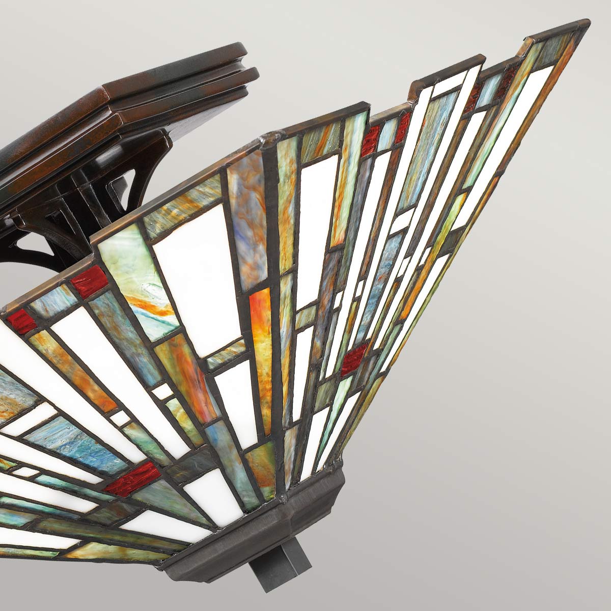 Maybeck 2 Light Flush - Valiant Bronze E27