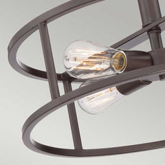 New Harbor 4 Light Semi-Flush - Western Bronze E27