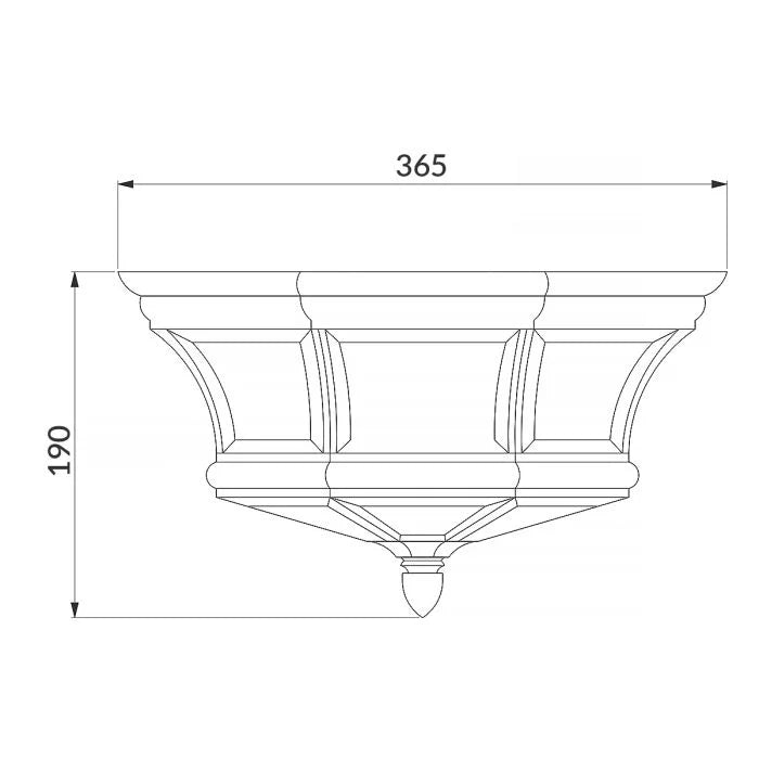 Newbury Flush Mount,  Polished Brass