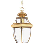 Newbury 1/2Lt Chain Lantern - Lacquered Polished Brass/Lacquered Aged Copper IP23 E27