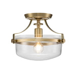 Penn Station 1 Light Semi-Flush - In Various Finishes E27