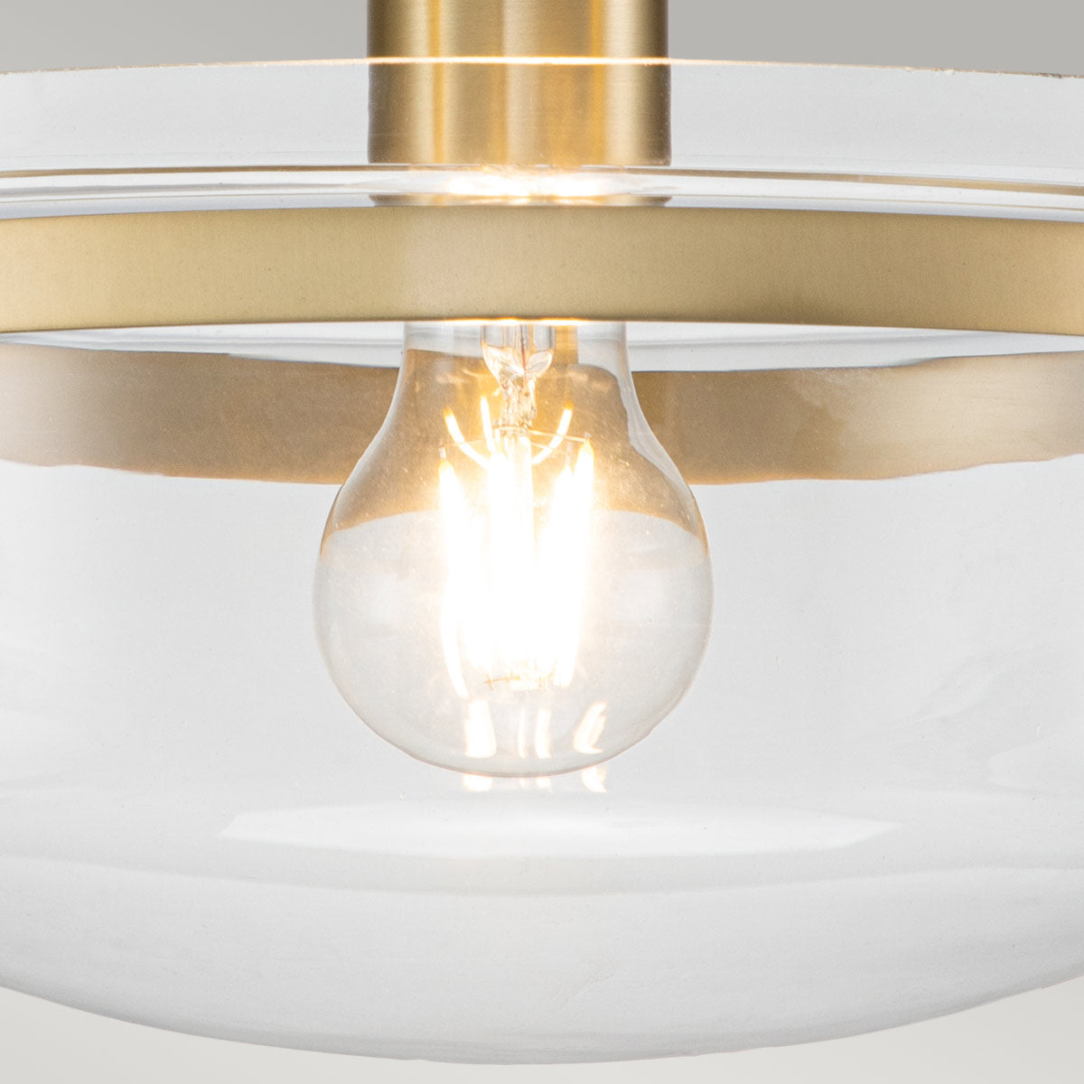 Penn Station 1 Light Semi-Flush - In Various Finishes E27