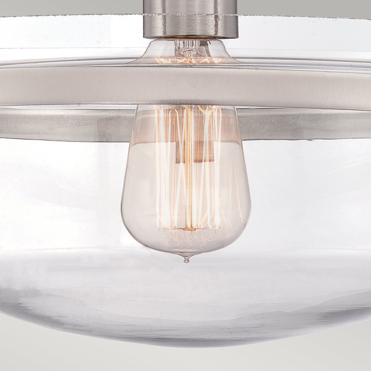 Penn Station 1 Light Semi-Flush - In Various Finishes E27