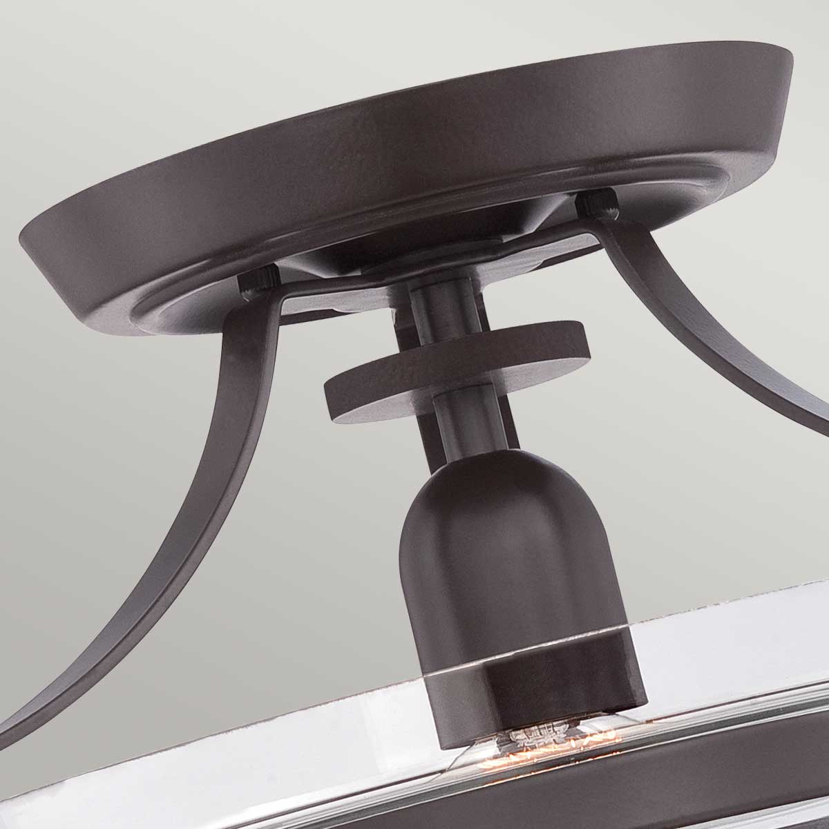 Penn Station 1 Light Semi-Flush - In Various Finishes E27