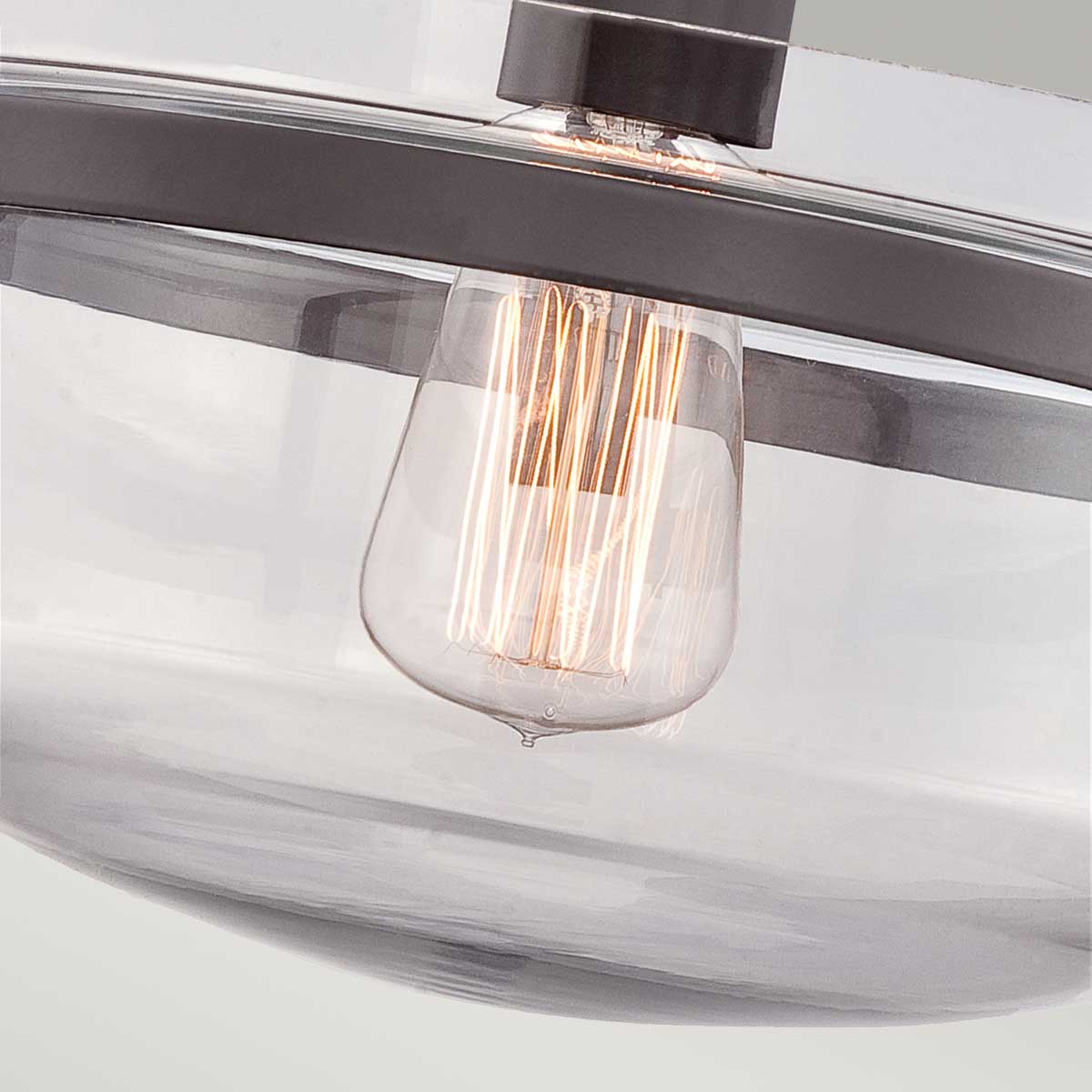 Penn Station 1 Light Semi-Flush - In Various Finishes E27