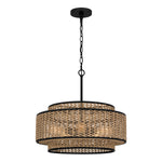 Quoizel Teton 5 lt Pendant - Matte Black E27