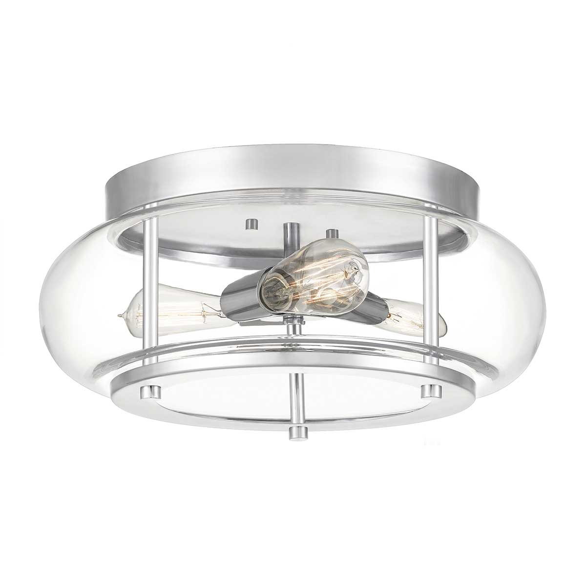 Trilogy 2/3Lt Flush - In Various Finishes E27