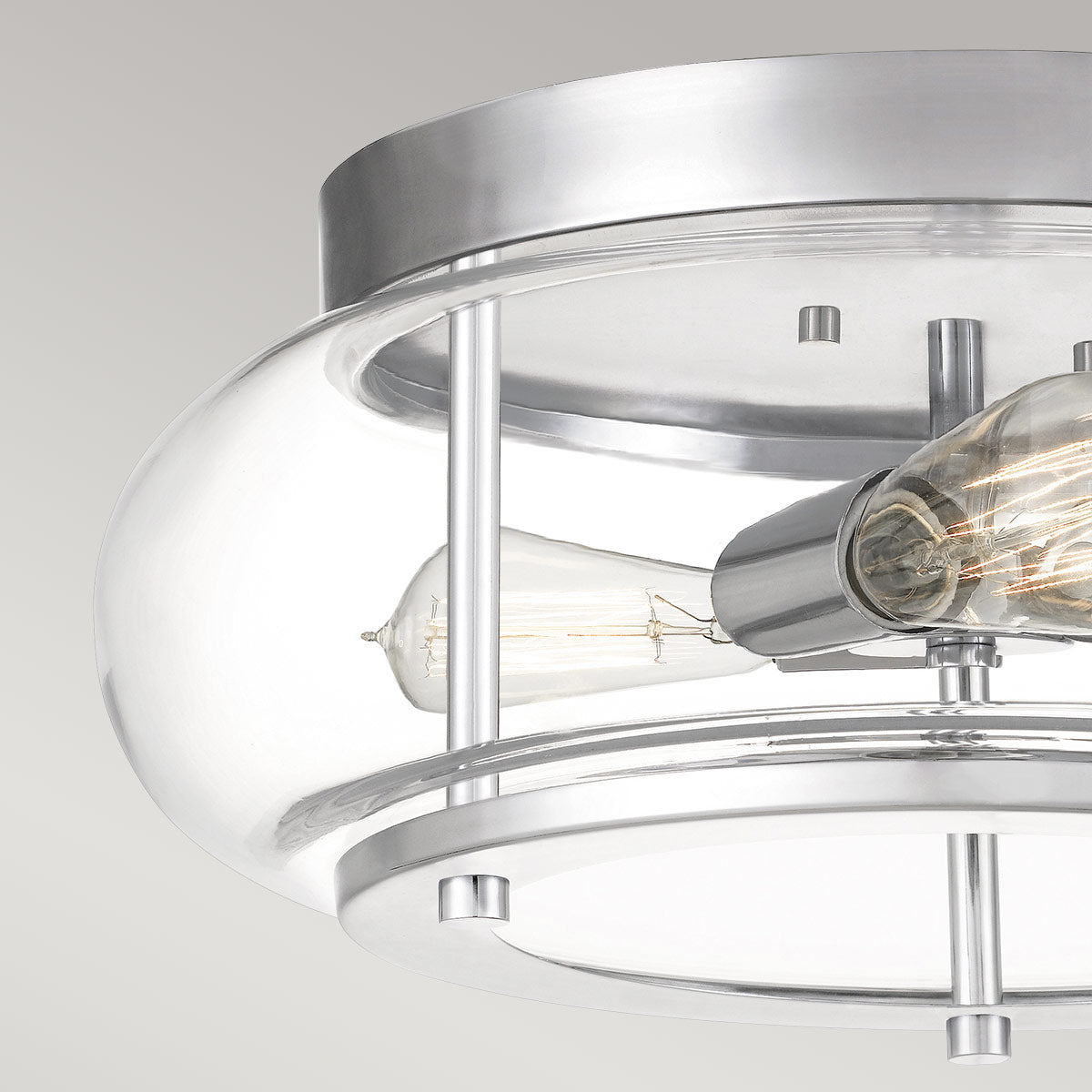 Trilogy 2/3Lt Flush - In Various Finishes E27