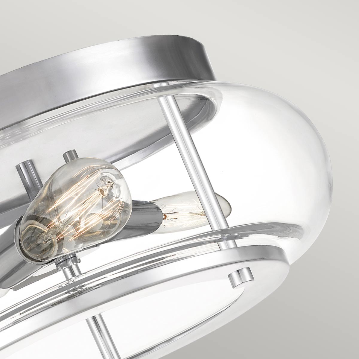 Trilogy 2/3Lt Flush - In Various Finishes E27