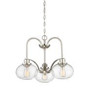 Trilogy 3Lt Multi-Arm Pendants – Brushed Nickel / Old Bronze