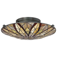 Victory 2 Light Semi-Flush - Valiant Bronze E27