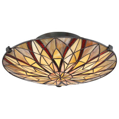 Victory 2 Light Semi-Flush - Valiant Bronze E27