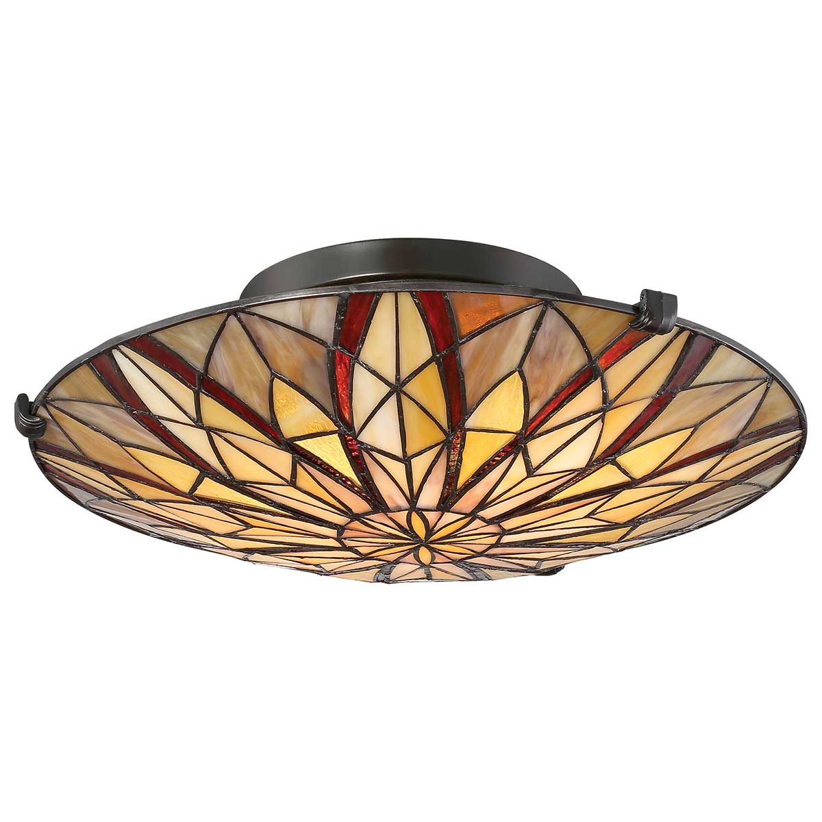 Victory 2 Light Semi-Flush - Valiant Bronze E27