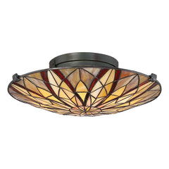 Victory 2 Light Semi-Flush - Valiant Bronze E27