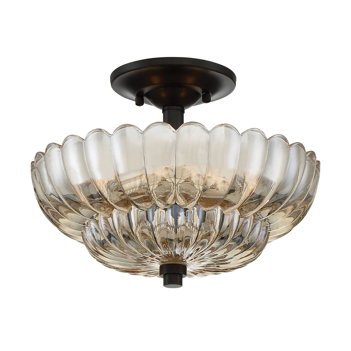 Glass Semi Flush Lights