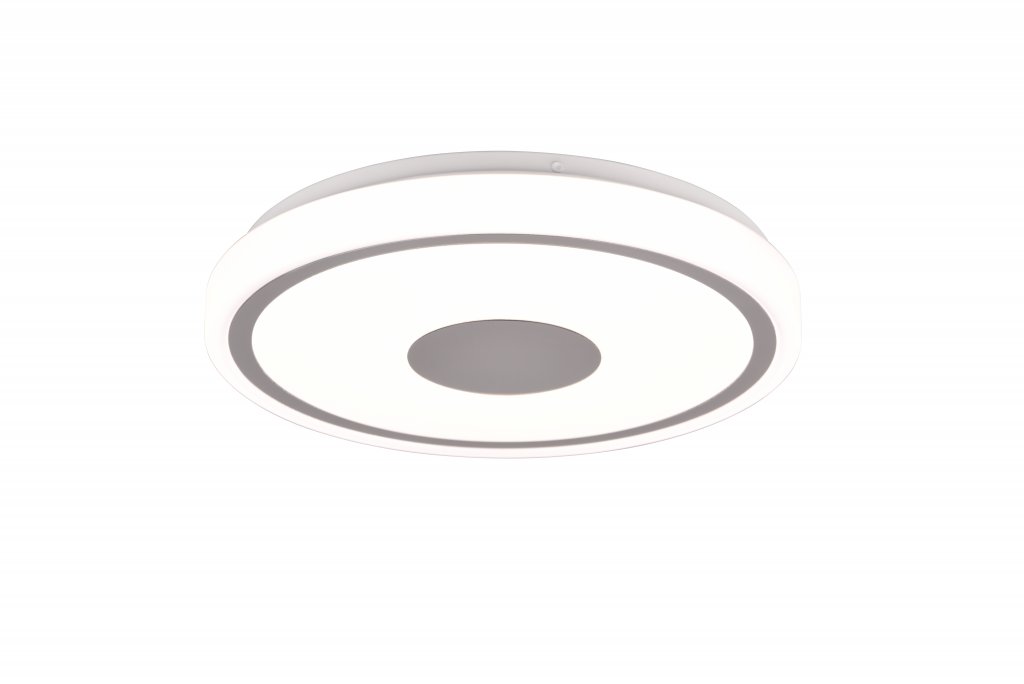 Bunda Flush Ceiling Light - Black / Chrome