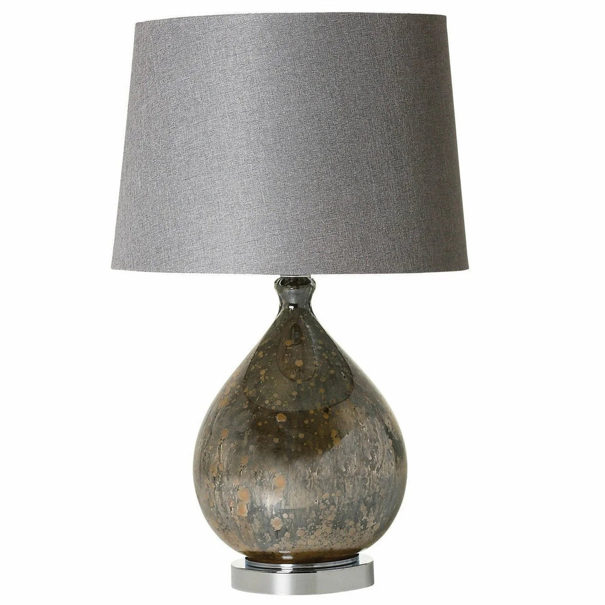 Rachael Lamp Set of 2 - Mercury Glass with Silver and Grey Finish