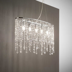 Rain Centre Ceiling Light - Crystal Finish - Cusack Lighting