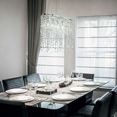 Rain Centre Ceiling Light - Crystal Finish - Cusack Lighting