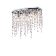 Rain Flush Light - Crystal Finish - Cusack Lighting
