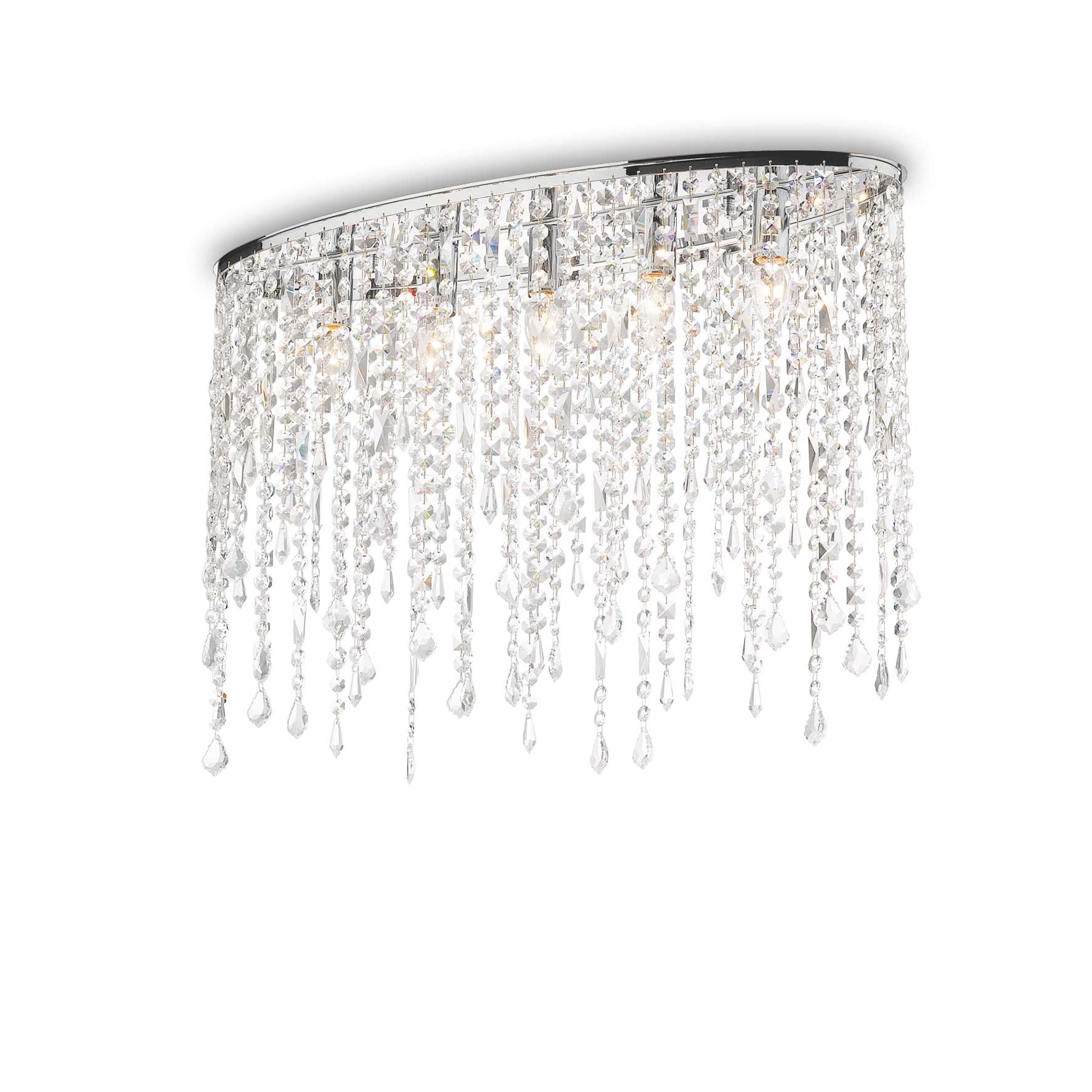 Rain Flush Light - Crystal Finish - Cusack Lighting