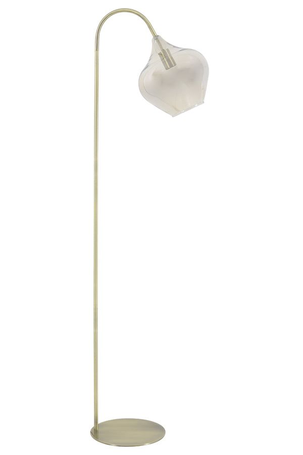 Rakel Floor Lamp - Antique Bronze & Smoked Finish