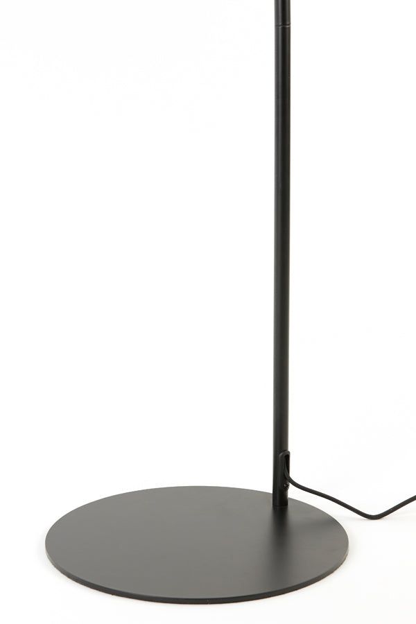 Rakel Floor Lamp - Matt Black & Clear Finish