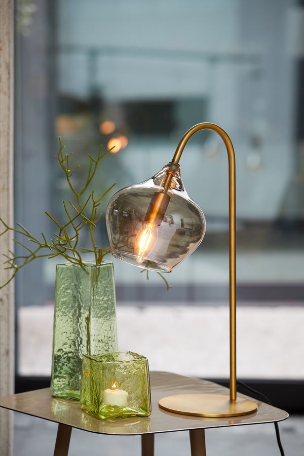 Rakel Table Lamp - Antique Bronze & Smoked Finish