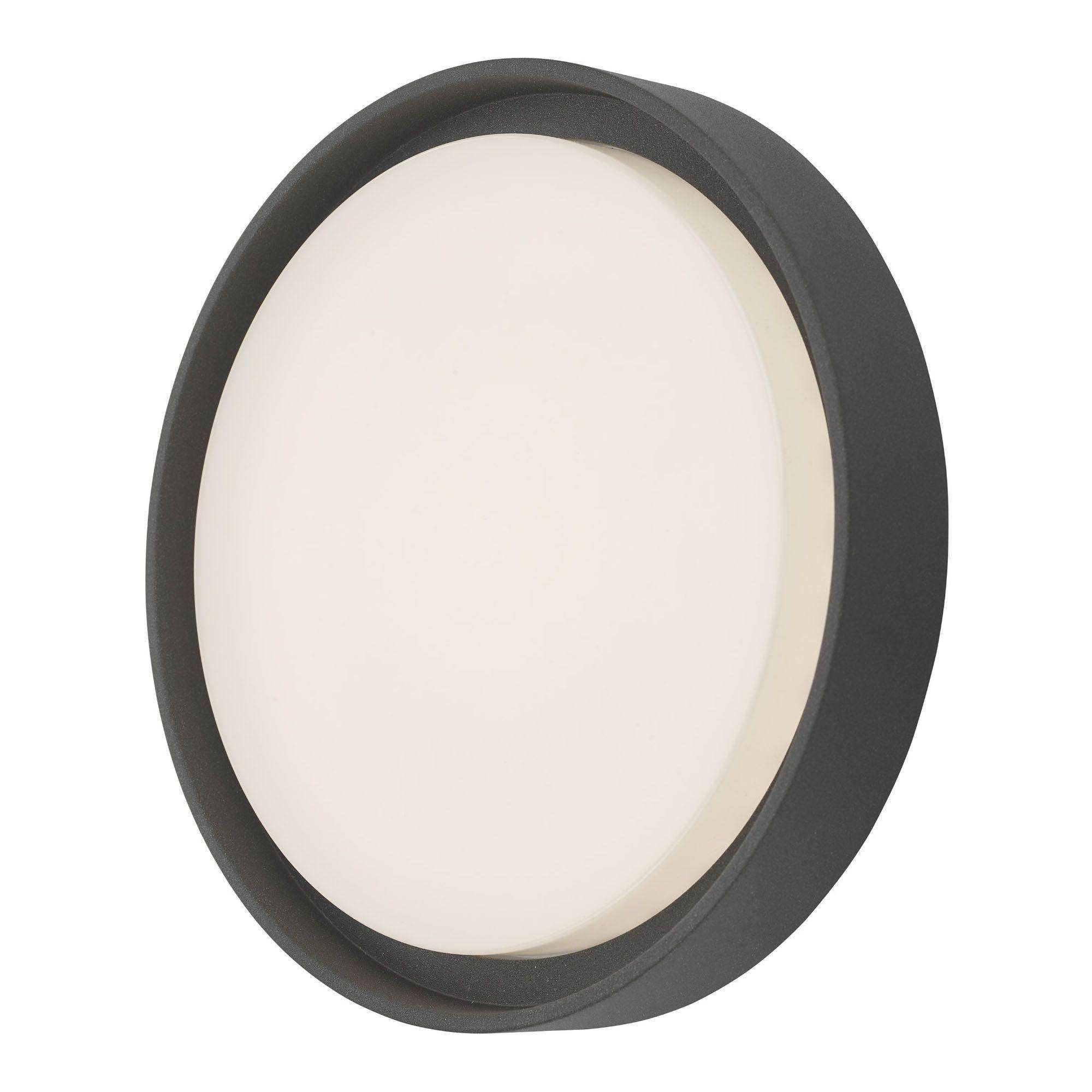 Dar Ralph Round Flush Large Anthracite IP65 LED - Cusack Lighting